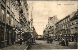 T2 1911 Wien, Vienna, Bécs; Mariahilferstraße / Street View, Shops, Tram - Unclassified