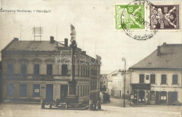 T2/T3 1922 Cerveny Kostelec, Námestí, Obcanska Zalozna, Josef Kocian / Square, Hotel, Shops, TCV Card, Photo (EK) - Sin Clasificación