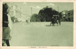 ** T2 Djibouti, Place Menelick / Sqaure With Chariot - Non Classés