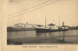 * T2/T3 Suez Port, Port Tewfick; Steamer Taking Fuel Oil (EK) - Ohne Zuordnung