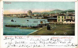 T2/T3 Thessaloniki, Saloniki, Salonica, Salonique; Debarcadere De Pecheurs Et Bains / Fishermen's Landing And Baths (EK) - Non Classés