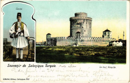 T2 Thessaloniki, Saloniki, Salonica, Salonique; La Tour Blanche, Cavas / White Tower, Folklore - Ohne Zuordnung