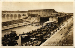 * T2/T3 1937 Passau, Kachletstufe M. Schiffsschleuse / Canal, Dam, Barges. 490/62 FHA Echte Photographie - Sin Clasificación