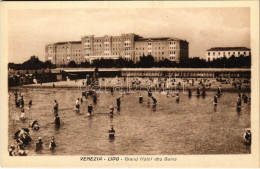 ** T1/T2 Venezia, Venice; Lido, Grand Hotel Des Bains / Beach, Bathers - Non Classés