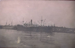 ** T2/T3 Galati, Galac, Galatz; Post With Cargo Ship. G. Maksay Fotograf Photo (fl) - Non Classés