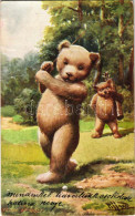 T2/T3 1909 "Teddy At Golf" Bears S: Pillard (EK) - Ohne Zuordnung