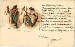 * T2/T3 1899 (Vorläufer) Vőfély, Magyar Folklór Művészlap / Brautwerber / Hungarian Folklore Art Postcard, Bridesman. Ri - Ohne Zuordnung