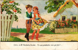 * T3 1941 Eresz Alatt Fészkel A Fecske, Mi Van A Kötődbe Menyecske? ... / Hungarian Folklore S: Bernáth (Rb) - Non Classés