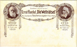 ** T2/T3 Soeben Erschienen! Ernst Haeckel "Die Welträtsel" Neu Bearbeitete Taschenausgabe - Darwin / Német Zoológus és F - Unclassified