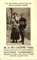 T2/T3 Mr Et Mme Lazare, Tour Monde A Pied En Six Ans. Record Pedestre Mondial / Gyalogos Világutazó Házaspár / Globetrot - Non Classés