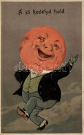 T2/T3 A Jó Kedélyű Hold / Jovial Moon, Emb. Litho - Unclassified