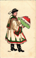 * T2 1922 Így Volt, így Lesz! Kézzel Festett Irredenta / Hungarian Hand-painted Irredenta Propaganda - Non Classés