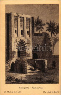 * T1/T2 Gázai Palota. "Múlt és Jövő" Képeslapok - Judaika / Palais In Gaza. Judaica Art Postcard - Unclassified