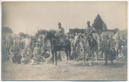 ** T2 Első Világháborús Osztrák-magyar Katonai Tábor Lovaskatonákkal / WWI Austro-Hungarian K.u.k. Military Camp With Ca - Ohne Zuordnung