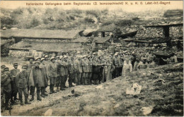 ** T1 Italienische Gefangene Beim Regtskmdo (3. Isonzoschlacht) K.u.k. 6. Ldst.-Inf.-Regmt. / Első Világháborús Olasz Ha - Ohne Zuordnung