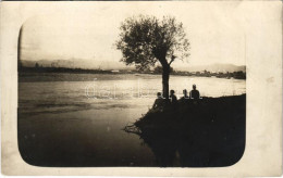 * T2/T3 1916 Naplemente, Katonák A Tisza Partján (H. Sziget) Photo - Sin Clasificación