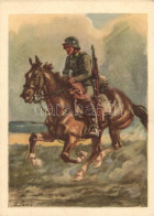 ** T2/T3 Meldereiter, Die Postkarte Des Heeres No. 3 / Messenger On Horseback, Postcards Of The German Military, S: Ange - Non Classés