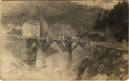 * T3/T4 1918 Osztrák-magyar Katonák által épített Híd A Piave Folyón Olaszországban, Albergo Sovramonte Szálloda / WWI I - Non Classés