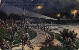 T3 1914 Überschreitung Der Sawe Durch österr.-ungar. Truppen / Az Osztrák-magyar Csapatok átkelése A Száván / WWI Austro - Ohne Zuordnung