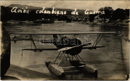 ** T2/T3 Avión Colombiano De Guerra / Colombian War Military Seaplane, Hydroplane / Kolumbiai Háború Hidroplánja. Photo  - Sin Clasificación