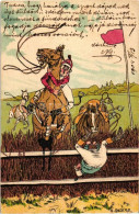 T2/T3 Horse Race, Accident Humour, A.S.V. Serie Alt England, Litho S: O. Anders (EK) - Sin Clasificación