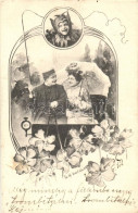 T2/T3 Couple In Carriage, Art Nouveau S: Ch. Scolik (EK) - Ohne Zuordnung