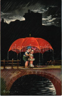 ** T1 Olasz Művészlap, Gyerekek / Italian Art Postcard, Children. G.A.M. 1743-3. S: E. Colombo - Zonder Classificatie