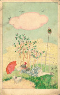 T2/T3 1924 Wiener Art Postcard B.K.W.I. 421-3 S: Mela Koehler (EK) - Sin Clasificación