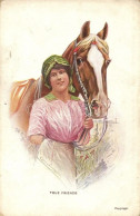 T2 True Friends, Lady With Horse, Published By Paul Bendix, New York - Non Classés
