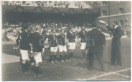 ** T2 1912 Stockholm, Olympiska Spelens Officiella. Nr. 22. Kronprinsen Hälsar Det Ungerska Fotbollaget / 1912 Summer Ol - Sin Clasificación