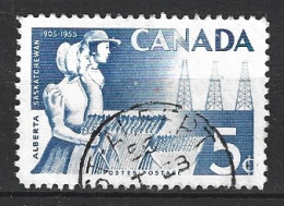 CANADA. N°282 De 1955 Oblitéré. Alberta & Saskatchewan. - Oblitérés