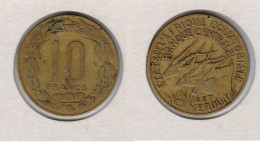 CAMEROUN, Afrique Centrale, 10F, 10 F, 1967,  KM#2a - Camerún