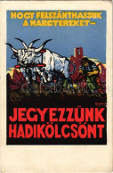 ** T2/T3 Hogy Felszánthassuk A Harctereket, Jegyezzünk Hadikölcsönt! / WWI Austro-Hungarian K.u.K. Military War Loan Pro - Non Classés