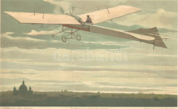 * T2 Latham über Berlin; Meissner & Buch, Aeroplane Serie 1715. / Latham's Aeroplane Above Berlin, Litho - Non Classés