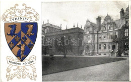 ** T2 Oxford, Trinity, Coat Of Arms; Heraldic Series Of Postcards Oxford No. 18. Emb. - Unclassified