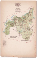 ** T3/T4 Szabolcs Vármegye Térképe. Károlyi Gy. Kiadása / Map Of Szabolcs County (szakadások / Tears) - Unclassified