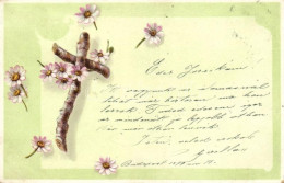 T2/T3 1899 Tree Branch Cross, Floral, Litho (EK) - Non Classés