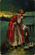 ** T2/T3 Üdvözlet A Mikulástól / Saint Nicholas. Emb. Litho (fl) - Unclassified