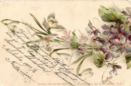 T2/T3 Flower, Theo. Stroefer's Kunstverlag Aquarell-Postkarte Serie XXXVI. (Blumen) No. 4. Litho (EK) - Ohne Zuordnung