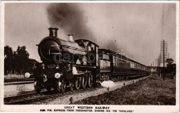 T2 1909 Great Western Railway, P.M. Express From Paddington, Engine No. 178 Kirkland, British Locomotive / Angol Gőzmozd - Unclassified