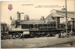 ** T1 Les Locomotives, Machine Mixte De La Cie De L'Etat, Serie 3000, 6 Roues Aecouplées Et A Bissel / French Locomotive - Non Classés