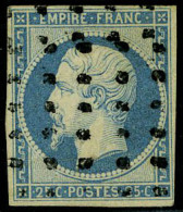 Oblitéré N° 15, 25c Empire, TB, Signé Brun - Autres & Non Classés