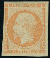 Neuf Avec Charnière N° 16, 40c Orange, TB, Signé A. Brun - Other & Unclassified