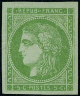 Neuf Avec Charnière N° 42B, 5c Vert, Belles Marges, TB, Signé Brun - Altri & Non Classificati