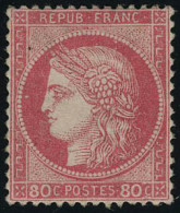 Neuf Avec Charnière N° 57, 80c Rose Bien Centré T.B. Signé A Brun - Sonstige & Ohne Zuordnung