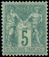 Neuf Avec Charnière N° 64, 5c Vert, TB, Signé Roumet - Other & Unclassified