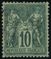 Oblitéré N° 76, 10c Vert, Type II, Bon Centrage, T.B. - Autres & Non Classés