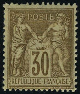 Neuf Avec Charnière N° 80, 30c Brun-jaune, Type II, T.B. - Other & Unclassified
