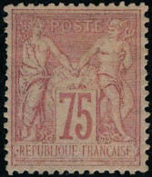 Neuf Sans Gomme N° 81, 75c Rose, Excellent Centrage, TB, Signé Brun - Other & Unclassified