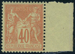 Neuf Sans Charnière N° 94, 40c Orange BdF, TB - Andere & Zonder Classificatie